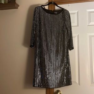 3/4 sleeve mini dress